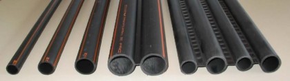 PE pipes for the protection of telecommunication cables